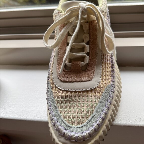 Dolce Vita Dolen Crochet Womens Gently Used Sneakers in Pastel Colors size 8 - Picture 6 of 14